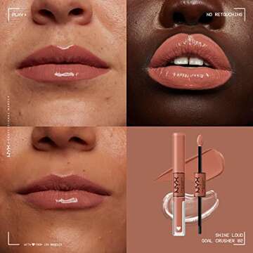 NYX Shine Loud Liquid Lipstick - Long-Lasting Gloss Duo
