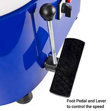 Tekchic Pottery Wheel Machine 350W Electric Pottery DIY Clay Tool with Foot Pedal - Blue