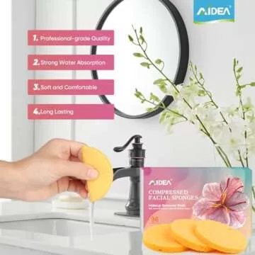 AIDEA Compressed Facial Sponges - Eco-Friendly Cleansing Solutions