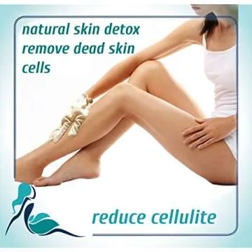 Silky Skin Garshana gLoves Raw Silk Massage - Quality Storage Bag - Ayurvedic Dry Brushing Exfoliate Skin Lymphatic Drainage Brush Reduce Acne Scars Cellulite Massager Remove Toxin