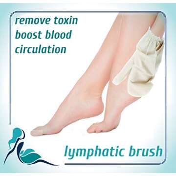 Silky Skin Garshana gLoves Raw Silk Massage - Quality Storage Bag - Ayurvedic Dry Brushing Exfoliate Skin Lymphatic Drainage Brush Reduce Acne Scars Cellulite Massager Remove Toxin