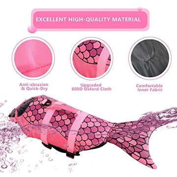 Portable Dog Swimsuit - Adjustable Life Vest for Dogs