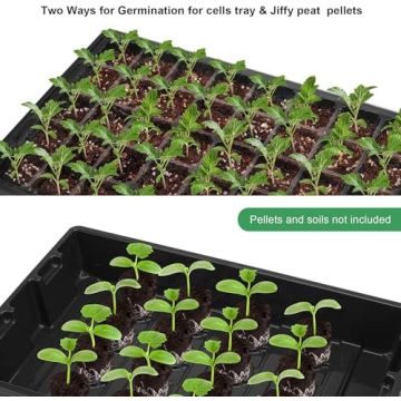 MIXC 5-Pack Seed Starter Tray Kit for Gardeners