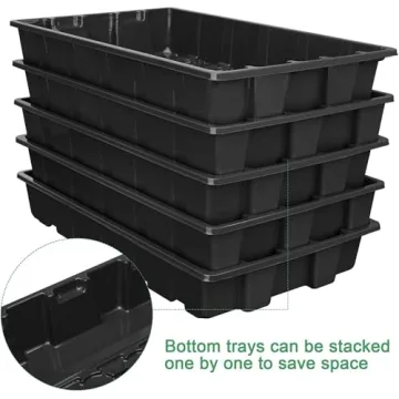 MIXC 5-Pack Seed Starter Tray Kit for Gardeners