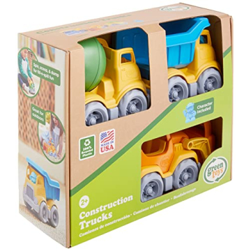 Eco-Friendly Green Toys Construction Vehicle 3-Pack for Kids