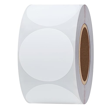 Hybsk White Color Coding Dot Labels Adhesive for Easy Labeling