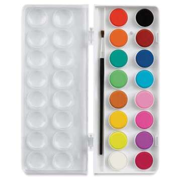 Sargent Art Supreme Series 36 Count Watercolor Cakes Set - Vivid Colors, Non-Toxic, Ideal for All Ag...