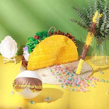 Sratte Taco Piñata Set for Mexican Themed Parties