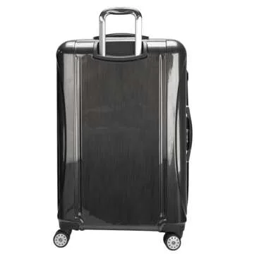 DELSEY Paris Helium Aero Hardside Expandable Luggage with Spinner Wheels, Brushed Charcoal, Checked-Large 29 Inch