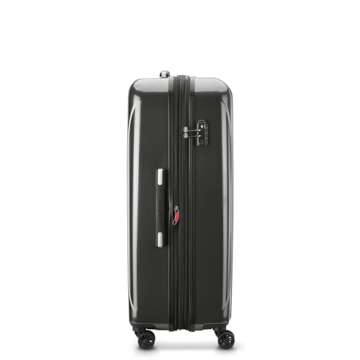 DELSEY Paris Helium Aero Hardside Expandable Luggage with Spinner Wheels, Brushed Charcoal, Checked-Large 29 Inch