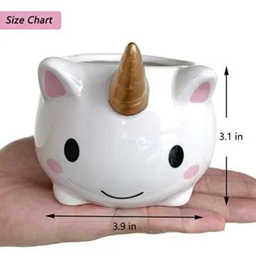 Cute Unicorn Planter for Succulents - Perfect Gift Idea