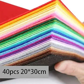 ZGXY Felt Sheets 40 Pcs - Colorful DIY Craft Fabric