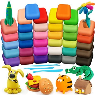 ESSENSON Magic Clay - Vibrant Air Dry Modeling Clay for Kids