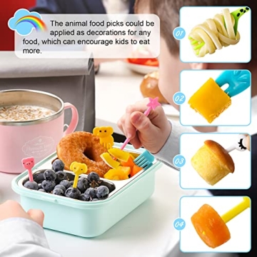 BPA Free Animal Food Picks for Kids Fun Lunch Accessories