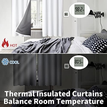 BGment Thermal Insulated 100% Blackout Curtains for Bedroom