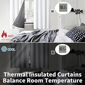 BGment Thermal Insulated 100% Blackout Curtains for Bedroom