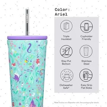 Buy Corkcicle x Disney Ariel Insulated Tumbler - 24 oz