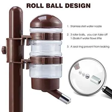 Fatdaa Adjustable Pet Water Dispenser Bowl - Automatic Feeding System