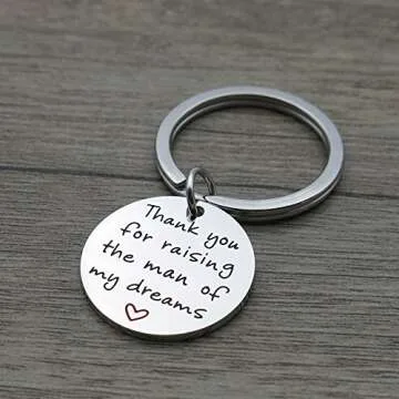 Simdes Thank You Mother Keychain - Heartfelt Gift for Moms