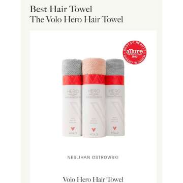 VOLO Hero Nanoweave Hair Towel for Quick Drying