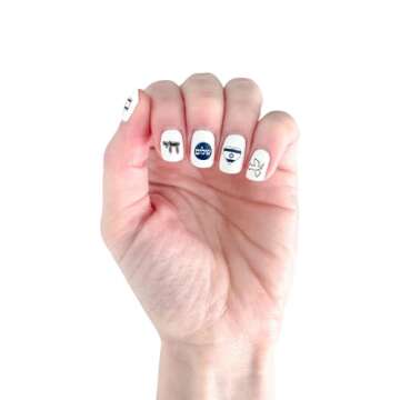 Israel Nail Decals for Women by Rite Lite Nail Decor Jewish Holiday Party Favors Gifts Star of David...