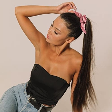Jaciya Satin Silk Scrunchies - Trendy Hair Ties for Women