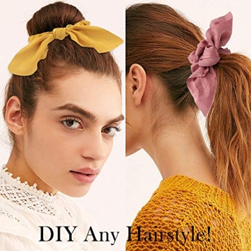 Jaciya Satin Silk Scrunchies - Trendy Hair Ties for Women