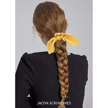 Jaciya Satin Silk Scrunchies - Trendy Hair Ties for Women