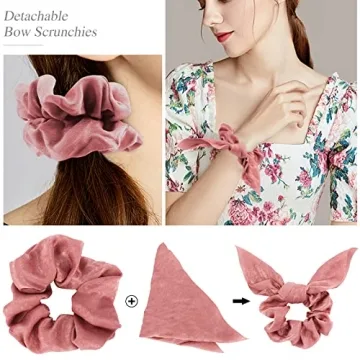 Jaciya Satin Silk Scrunchies - Trendy Hair Ties for Women