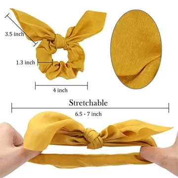 Jaciya Satin Silk Scrunchies - Trendy Hair Ties for Women