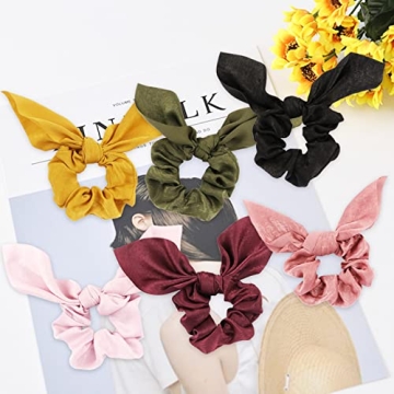 Jaciya Satin Silk Scrunchies - Trendy Hair Ties for Women