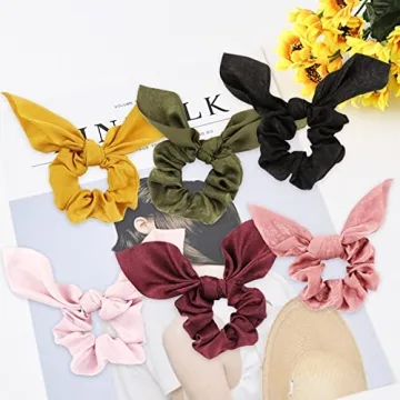 Jaciya Satin Silk Scrunchies - Trendy Hair Ties for Women