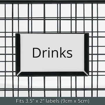 mDesign Steel Storage Baskets with Label Slot for Organizing