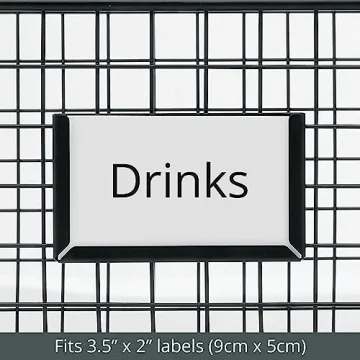 mDesign Steel Storage Baskets with Label Slot for Organizing