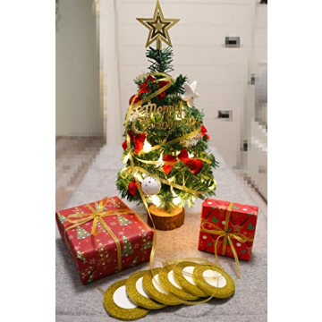 6 Rolls Glitter Ribbons for Perfect Gift Wrapping