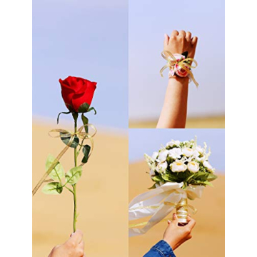 6 Rolls Glitter Ribbons for Perfect Gift Wrapping