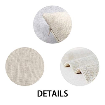 Xihomeli Vintage Garden Cotton Linen Pillow Cases Set