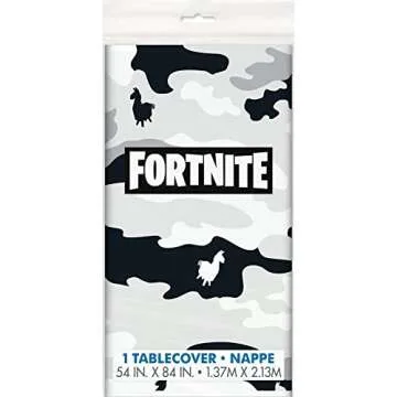 Fortnite-Themed Table Cover - Perfect for Any Gathering