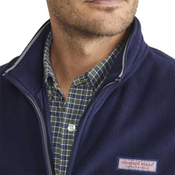 Vineyard Vines Men's Harbor Fleece Vest - Nautical Navy Style
