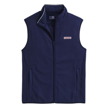 Vineyard Vines Men's Harbor Fleece Vest - Nautical Navy Style
