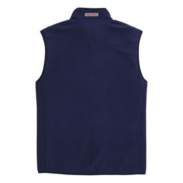 Vineyard Vines Men's Harbor Fleece Vest - Nautical Navy Style