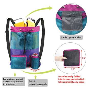 BeeGreen Beach Bag Backpack - Perfect for Swimmers & Sports