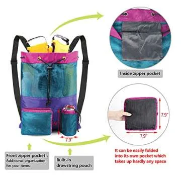BeeGreen Beach Bag Backpack - Perfect for Swimmers & Sports