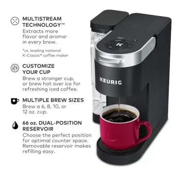 Keurig K-Supreme Single Serve Coffee Maker, 4 Brew Sizes