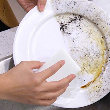 100 Pack Extra Thick Magic Sponge Eraser for Deep Cleaning