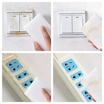 100 Pack Extra Thick Magic Sponge Eraser for Deep Cleaning