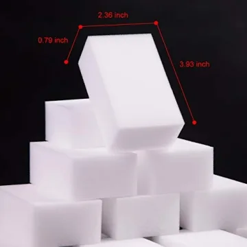 100 Pack Extra Thick Magic Sponge Eraser for Deep Cleaning