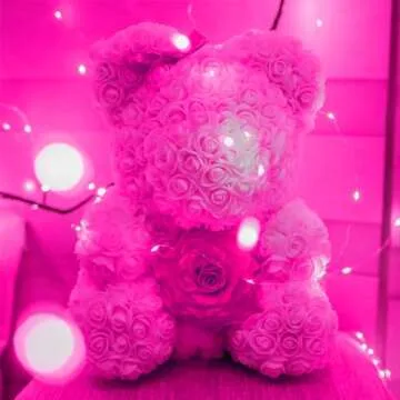 YAOZHOU Pink Fairy String Lights for Valentine’s Day Decor