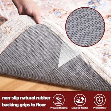 BAGAIL 4x6 Non Slip Rug Pads with Natural Rubber Backing