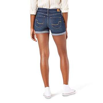 Levi Strauss Signature Gold Women's Mid-Rise Shorts (Available in Plus Size), Blue Laguna, 16